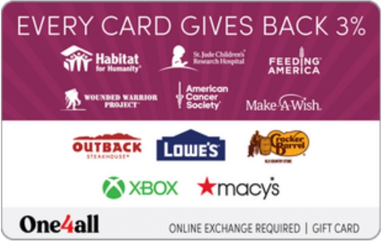One4All Giving Good Joy Gift Card