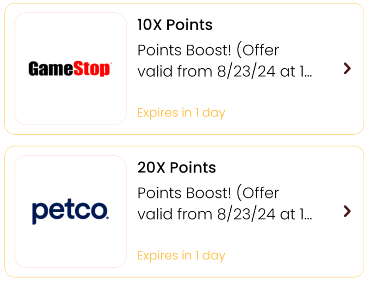 Pepper Rewards gift card deal 08.23.24.