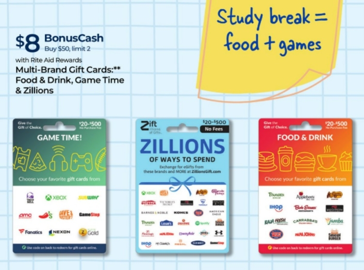 Rite Aid gift card deal 08.11.24