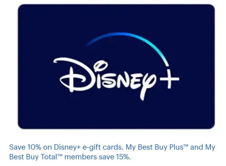 BBY Disney Plus gift card deal