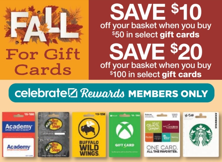 Brookshire Brothers gift card deal 10.16.24