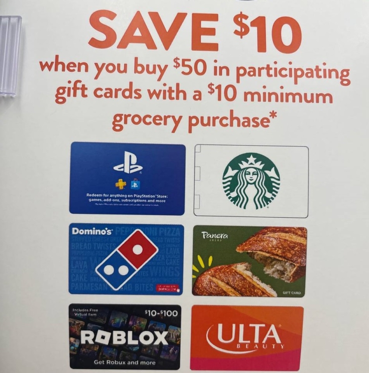 Food Lion gift card deal 10.20.24