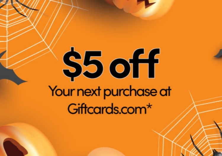 Giftcardsdotcom $5 off sitewide promo code H85FJI5