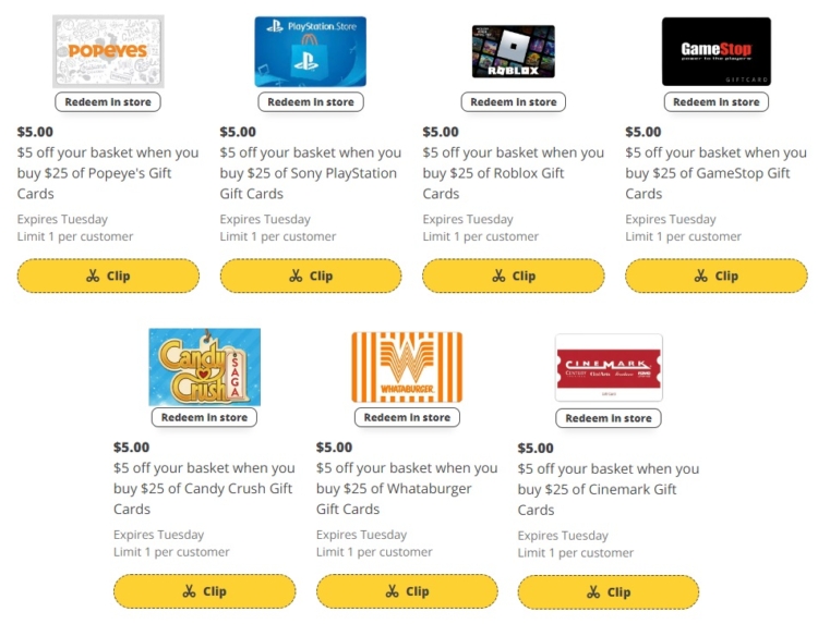 H-E-B gift card deals 10.16.24