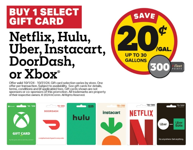 Kwik Trip gift card deal 10.01.24