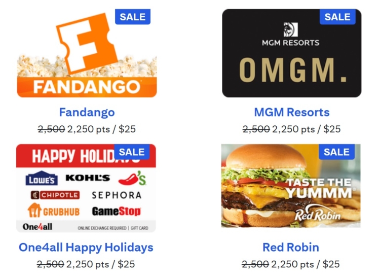 Citi ThankYou gift card deals 11.01.24