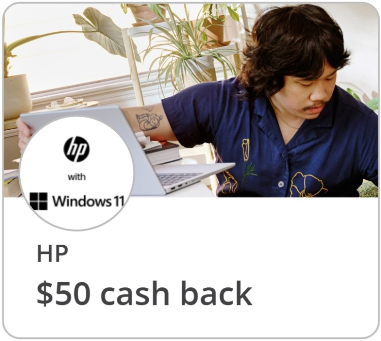 HP Chase Offer spend $299 get $50